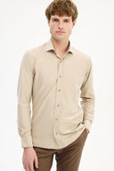 Adv Slim Fit Bej Gömlek