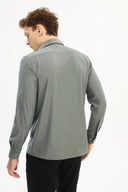 Adv Slim Fit Olıve Yeşili Gömlek