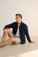 Adv Relaxed Fit Lacivert Gömlek Mont