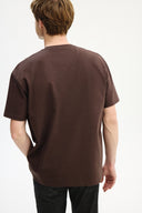 Adv Oversize Koyu Kahve T-shırt