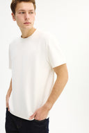 Adv Oversize Kırık Beyaz T-shırt