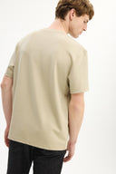 Adv Oversize Koyu Bej T-shırt