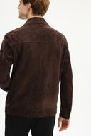 Adv Regular Fit Koyu Kahve Süet Mont