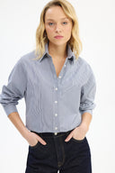 Adv Regular Fit Lacivert Kadın Gömlek