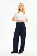 Adv Havuç Lacivert Kadın Pantolon