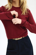 Adv Slim Fit Bordo Kadın Triko