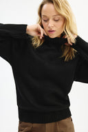 Adv Oversize Siyah Kadın Triko