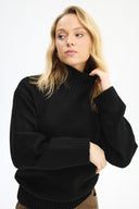 Adv Oversize Siyah Kadın Triko