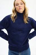 Adv Oversize Lacivert Kadın Triko