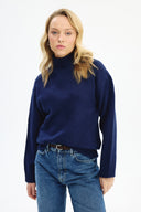 Adv Oversize Lacivert Kadın Triko