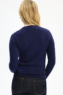 Adv Slim Fit Lacivert Kadın Triko