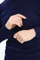 Adv Slim Fit Lacivert Kadın Triko