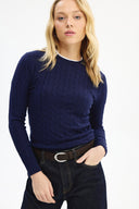 Adv Slim Fit Lacivert Kadın Triko