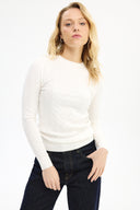 Adv Slim Fit Ekru Kadın Triko