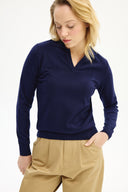 Adv Slim Fit Lacivert Kadın Triko