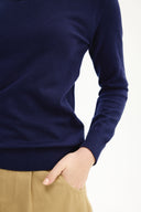 Adv Slim Fit Lacivert Kadın Triko