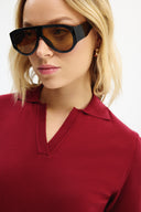 Adv Slim Fit Kırmızı Kadın Triko