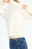 Adv Slim Fit Ekru Kadın Triko