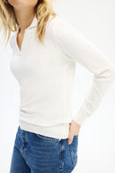 Adv Slim Fit Ekru Kadın Triko