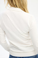 Adv Slim Fit Ekru Kadın Triko