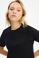 Adv Regular Fit Siyah Kadın T-shırt
