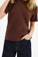 Adv Regular Fit Koyu Kahve Kadın T-shırt