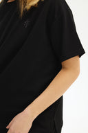 Adv Oversize Siyah Kadın T-shırt