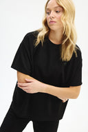 Adv Oversize Siyah Kadın T-shırt
