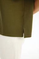 Adv Oversize Olıve Yeşili Kadın T-shırt