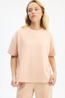 Adv Oversize Pudra Kadın T-shırt