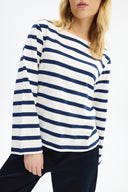 Adv Oversize Kırık Beyaz Kadın T-shırt