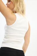 Adv Slim Fit Beyaz Kadın T-shırt