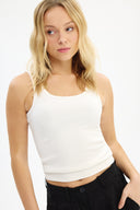 Adv Slim Fit Beyaz Kadın T-shırt