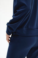 Adv Oversize Lacivert Kadın Eşofman Üst