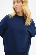 Adv Oversize Lacivert Kadın Eşofman Üst