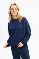 Adv Oversize Lacivert Kadın Eşofman Üst