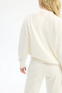Adv Oversize Ekru Kadın Eşofman Üst