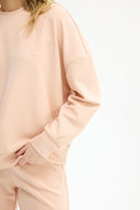 Adv Oversize Pudra Kadın Eşofman Üst