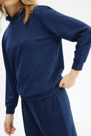 Adv Oversize Lacivert Kadın Eşofman Üst