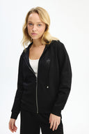 Adv Oversize Siyah Kadın Eşofman Üst