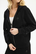 Adv Oversize Siyah Kadın Eşofman Üst