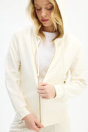 Adv Oversize Ekru Kadın Eşofman Üst