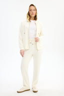 Adv Oversize Ekru Kadın Eşofman Üst