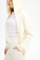 Adv Oversize Ekru Kadın Eşofman Üst