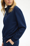 Adv Oversize Lacivert Kadın Eşofman Üst