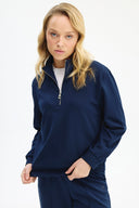 Adv Oversize Lacivert Kadın Eşofman Üst