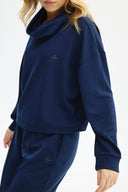 Adv Oversize Lacivert Kadın Eşofman Üst