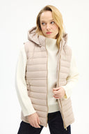 Adv Slim Fit Bej Kadın Yelek