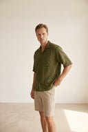 Adv Relaxed Fit Haki Gömlek