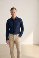 Adv Slim Fit Lacivert Gömlek